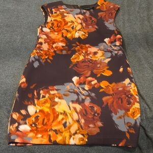 Cynthia Rowley Brown Sheath Mini Dress Crew Neck Sleeveless